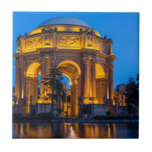 The Palace Of Fine Arts At Dawn Tile