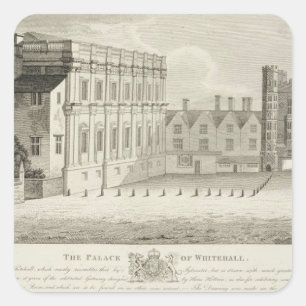 The Palace of Whitehall, from a drawing in the Pep Square Sticker