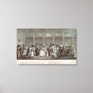 The Palais Royal Gallery's Walk, 1787 Canvas Print