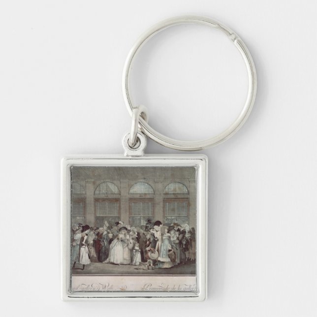 The Palais Royal Gallery's Walk, 1787 Key Ring (Front)