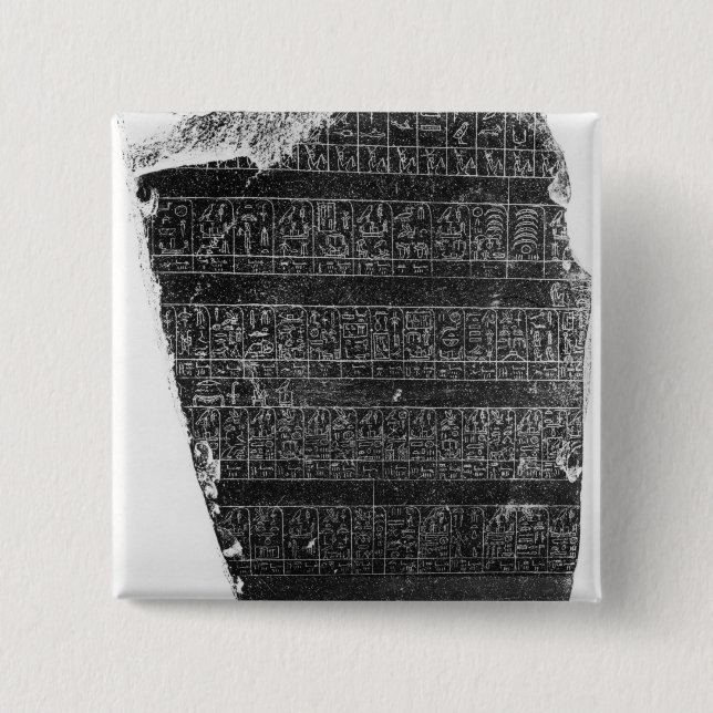 The Palermo stone 15 Cm Square Badge (Front)