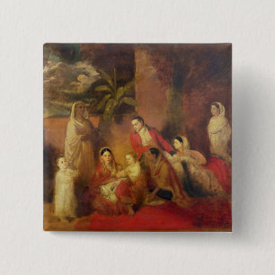 The Palmer Family, 1785 15 Cm Square Badge