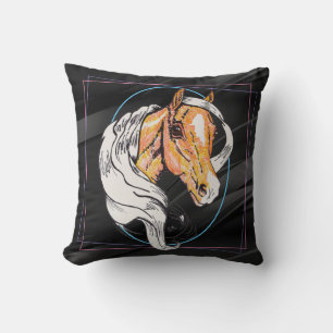 The Palomino (black swirl) Cushion
