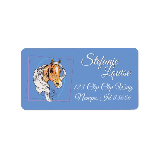 The Palomino (blue) Label (Front)