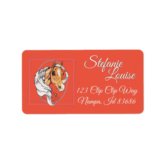 The Palomino (salmon) Label (Front)