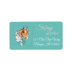 The Palomino (teal) Label