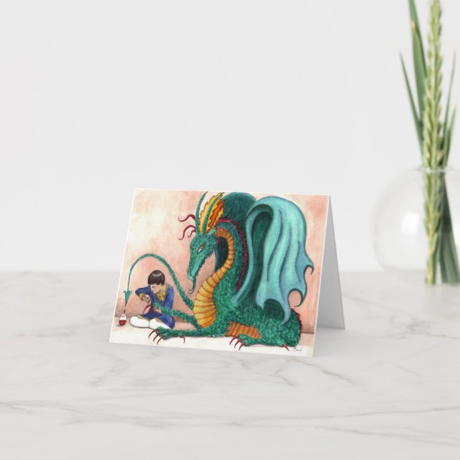 The Pampered Dragon Card (Front)