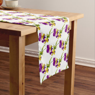 'The Pansy Party' on a Table Runner