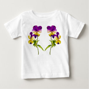 'The Pansy Party' on a Toddler Ruffle Tee (I)