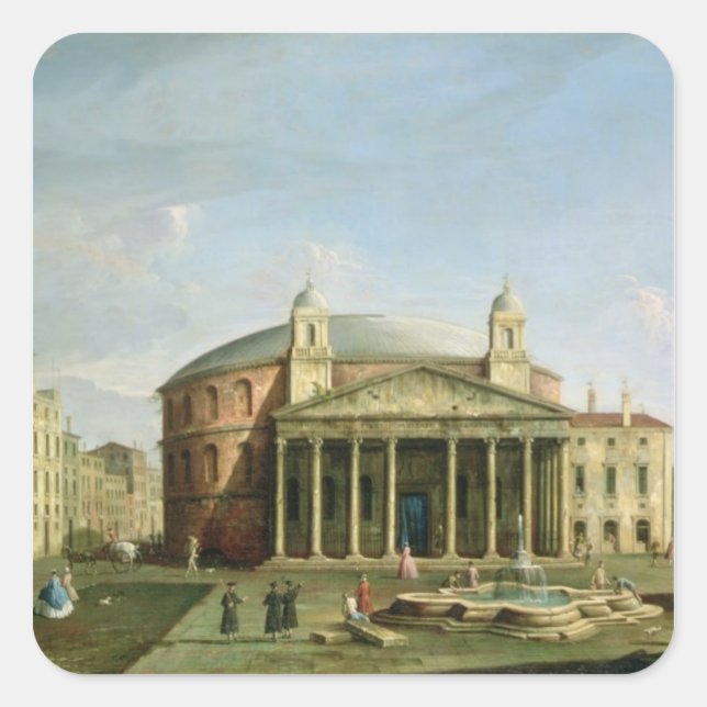 The Pantheon in Rome Square Sticker (Front)