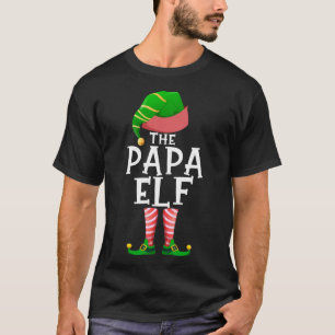 The PAPA Elf Matching Family Christmas Party Pajam T-Shirt