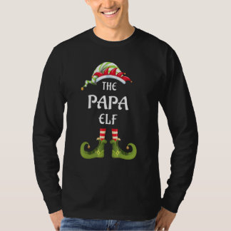 The Papa Elf Matching Family Group Christmas Party T-Shirt