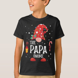The Papa Gnome Matching Family Christmas Gnome Paj T-Shirt
