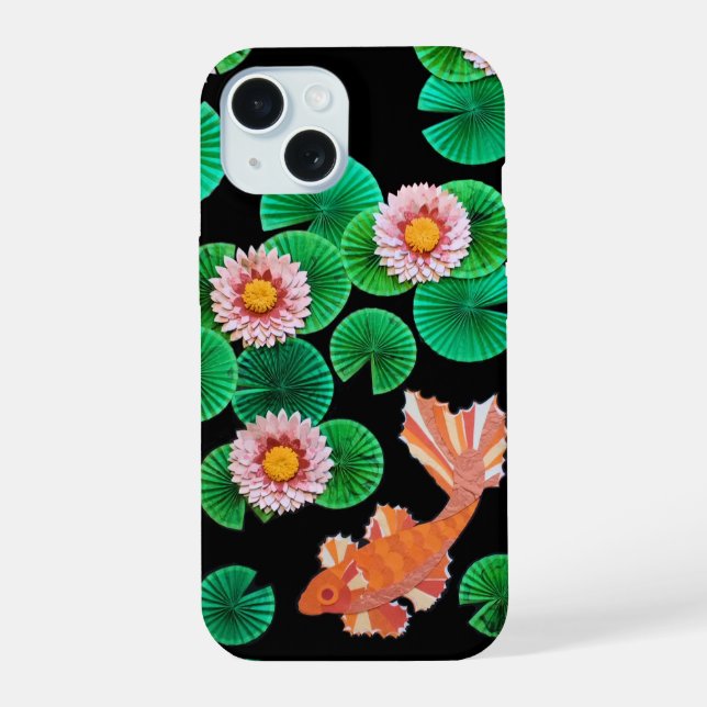 The Paper Koi Pond Case-Mate iPhone Case (Back)