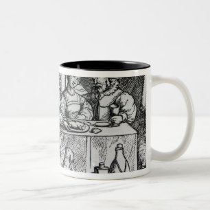 The Parable of Lazarus and Dives Two-Tone Coffee Mug