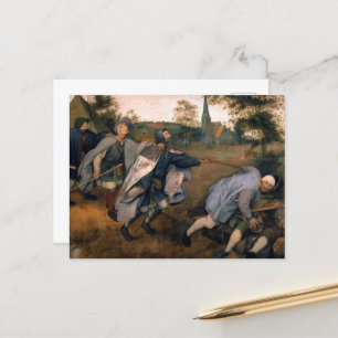 The Parable of the Blind by Pieter Bruegel Holiday Postcard