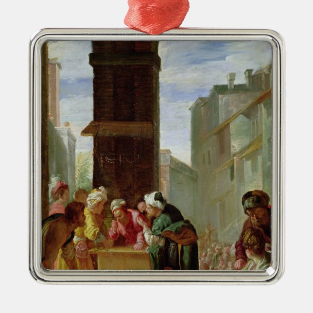 The Parable of the Precious Pearl Metal Tree Decoration (Front)