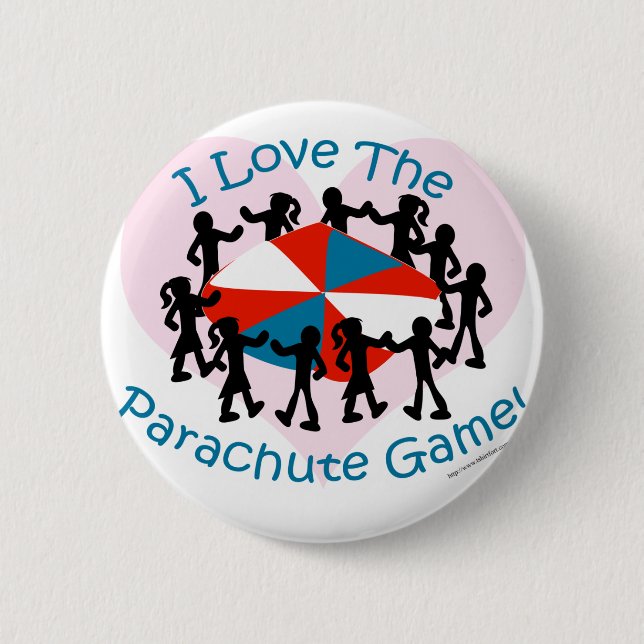 The Parachute Game 6 Cm Round Badge (Front)