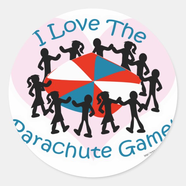 The Parachute Game Classic Round Sticker (Front)