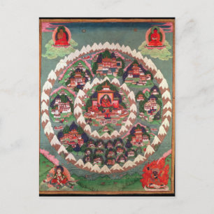 The Paradise of Shambhala, Tibetan Banner Postcard