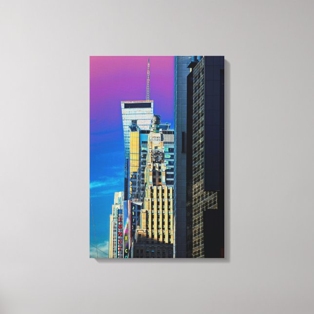 The Paramount Building New York City Poster Canvas Print (Front)