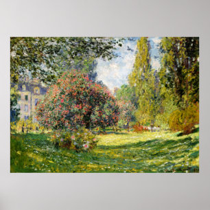 The Parc Monceau by Claude Monet Poster