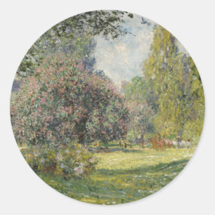 The Parc Monceau - Claude Monet Classic Round Sticker