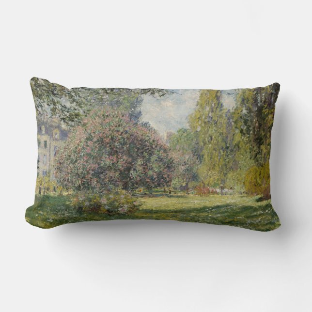 The Parc Monceau - Claude Monet Lumbar Cushion (Front)