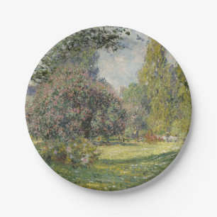 The Parc Monceau - Claude Monet Paper Plate