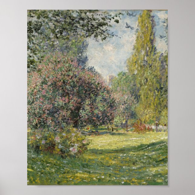 The Parc Monceau - Claude Monet Poster (Front)
