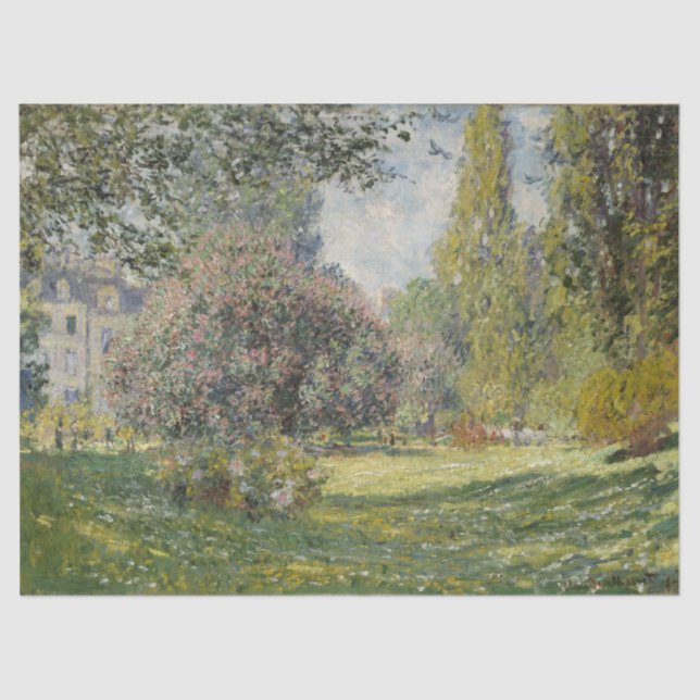 The Parc Monceau - Claude Monet Tissue Paper (Front)