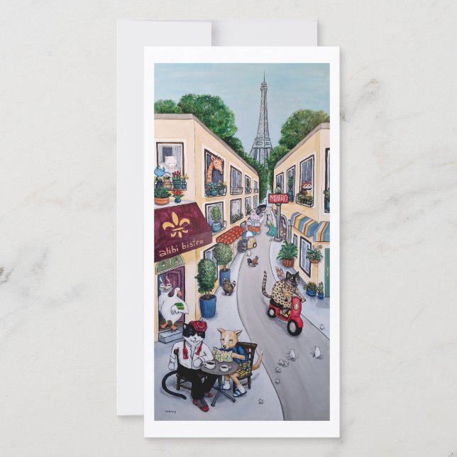 The Paris Cafe card (Front)
