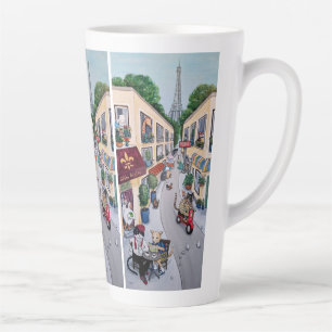 The Paris Cafe latte cup