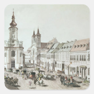 The Parish Church and Cemetery of Fauxbourg Square Sticker