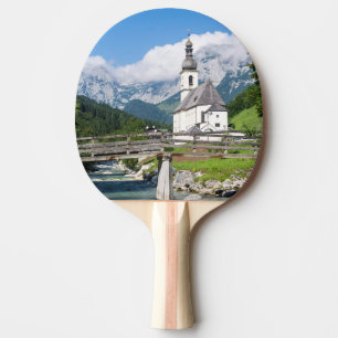 The parish church of Ramsau in Bavaria, Germany Ping Pong Paddle