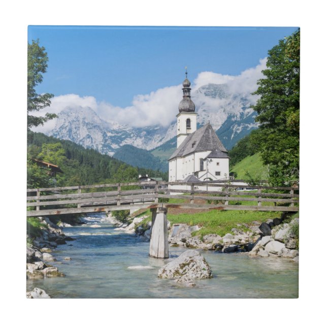 The parish church of Ramsau Tile (Front)