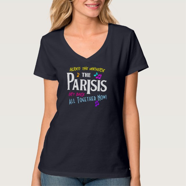 The Parisis Get Back Women's V-Neck T-Shirt (Front)