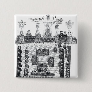 The Parliament of Edward I 15 Cm Square Badge