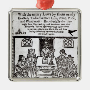 The Parliament of Women, 1656 Metal Tree Decoration