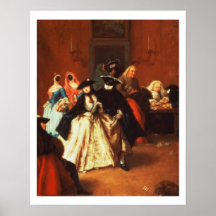 The Parlour (oil on canvas) Poster