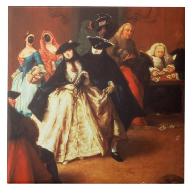 The Parlour (oil on canvas) Tile (Front)