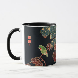 The Paroquet by Ito Jakuchu Japanese Bird Art Mug