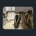 The Parquet Planers, 1875 Magnet<br><div class="desc">Image Collection Number:  XIR21328  The Parquet Planers,  1875 (oil on canvas). Caillebotte,  Gustave (1848-94) oil on canvas. Musee d'Orsay,  Paris,  France .  1875</div>