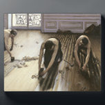 The Parquet Planers, 1875 Plaque<br><div class="desc">Image Collection Number:  XIR21328  The Parquet Planers,  1875 (oil on canvas). Caillebotte,  Gustave (1848-94) oil on canvas. Musee d'Orsay,  Paris,  France .  1875</div>