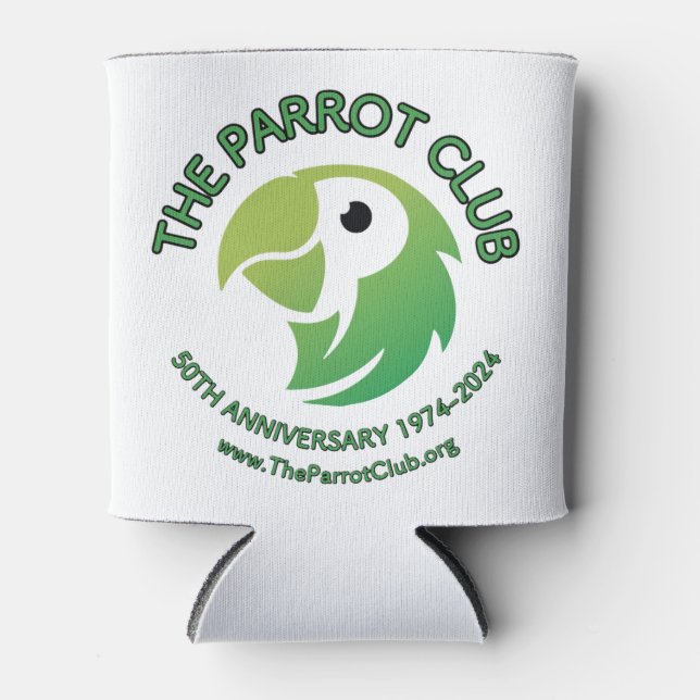 The Parrot Club 50th Anniversary Can Cooler (Front)