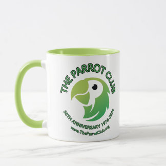 The Parrot Club 50th Anniversary Mug