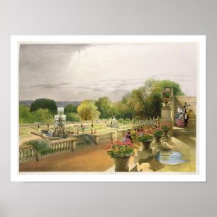 The Parterre, Harewood House near Leeds, pub. by T Poster