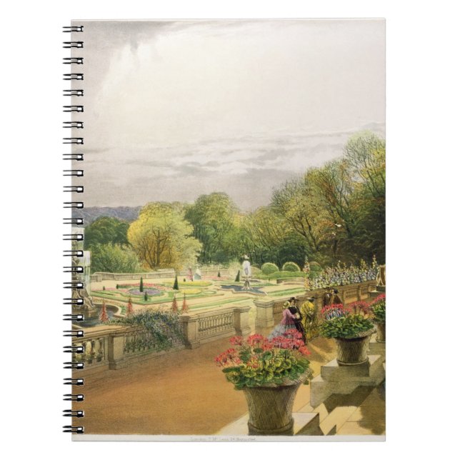 The Parterre, Harewood House near Leeds, pub. by T Spiral Notebook (Front)