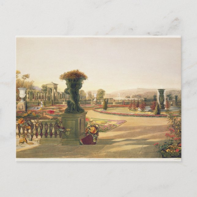 The Parterre, Trentham Hall Gardens, pub. by Thoma Postcard (Front)