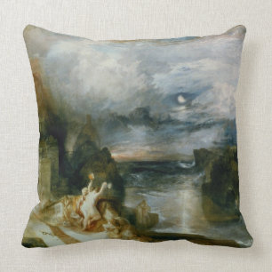 The Parting of Hero and Leander (oil on canvas) Cushion